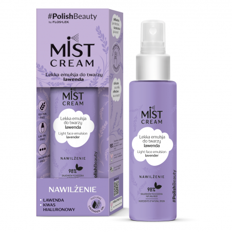 Mist CREAM Легка емульсія для обличчя лавандова 110мл Floslek