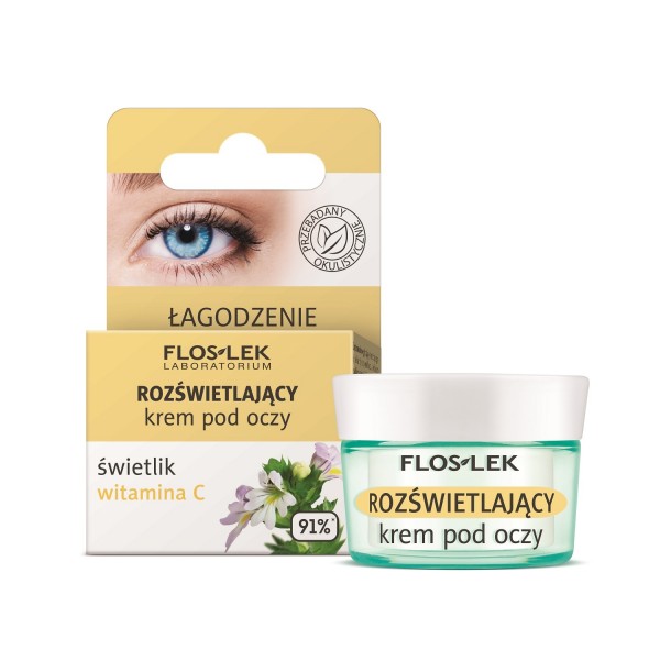 Rozjasňující oční krém se světlíkem lékařským a vitaminem C FLOSLEK Laboratorium