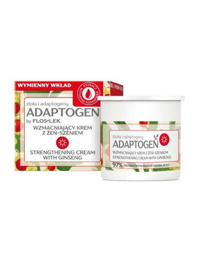 ADAPTOGEN Posilující denní krém s ženšenem - náplň 50 ml - Floslek