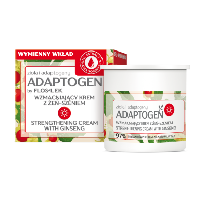 ADAPTOGEN Posilující denní krém s ženšenem - náplň 50 ml - Floslek