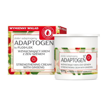 ADAPTOGEN Posilující denní krém s ženšenem - náplň 50 ml - Floslek