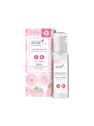 ROSE for skin Růžové vitaminové sérum 3 v 1 FLOSLEK