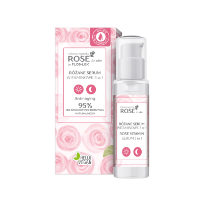 Сыворотка 3-в-1 FLOSLEK Rose Vitamin