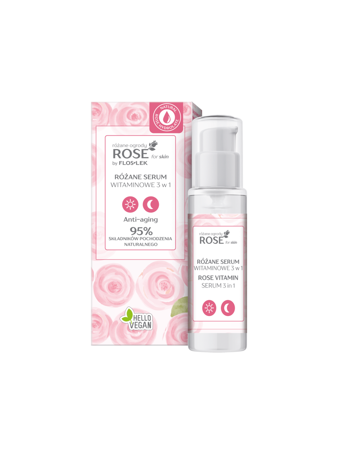 ROSE for skin ローズ・ビタミン美容液 3-in-1 フロスレック