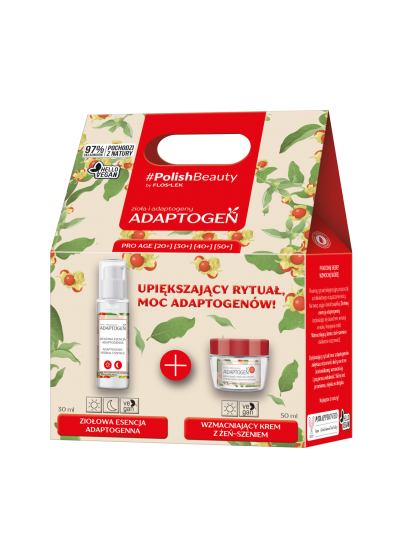 ADAPTOGEN set (Posilující krém s ženšenem + bylinná adaptogenní esence) - Floslek