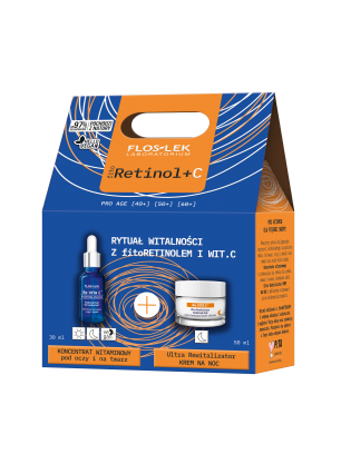 Набір для догляду за обличчям з фіторетинолом+C PRO AGE - Floslek