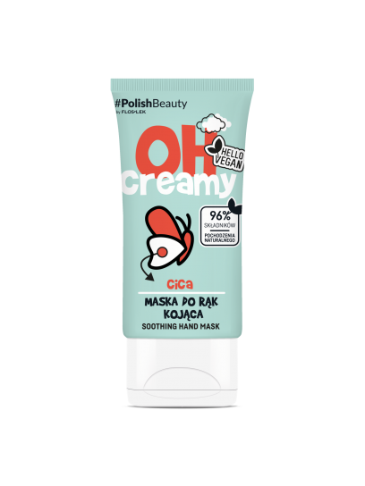 О, вершковий! Заспокійлива маска для рук CICA 50мл - FLOSLEK