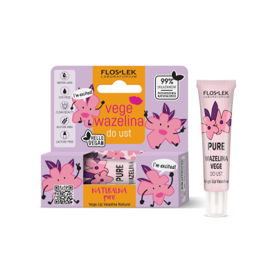 Vege догляд за губами вазеліновий PURE 10г - FLOSLEK