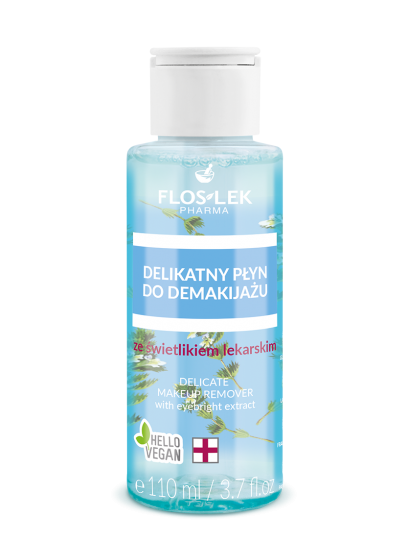 Delikatny płyn do demakijażu ze świetlikiem lekarskim  FLOSLEK