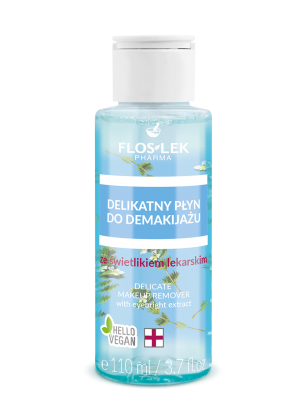 Delikatny płyn do demakijażu ze świetlikiem lekarskim  FLOSLEK