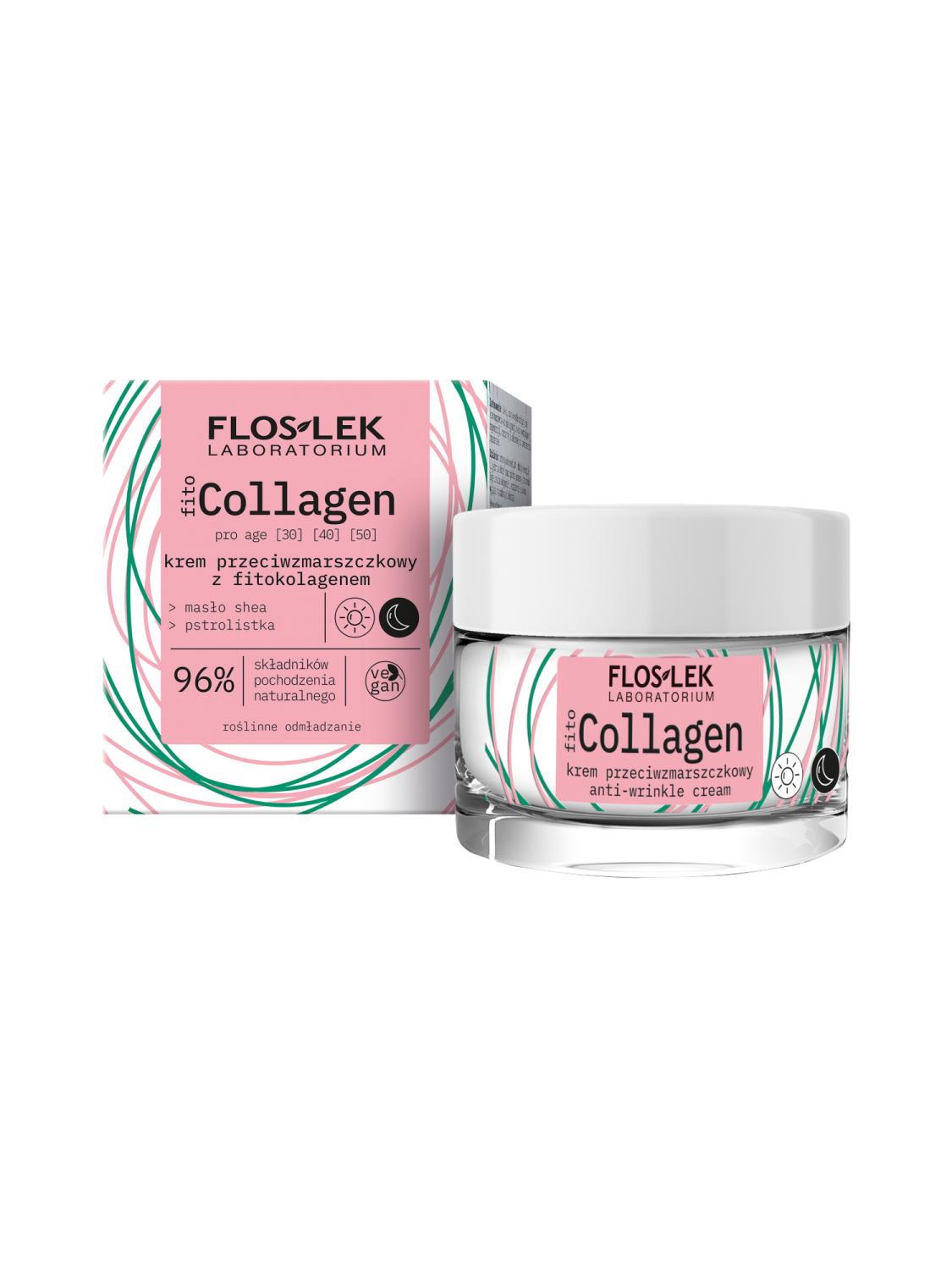 fitoCOLLAGEN pro age Anti-wrinkle cream with phyto-collagen 50 ml - Floslek