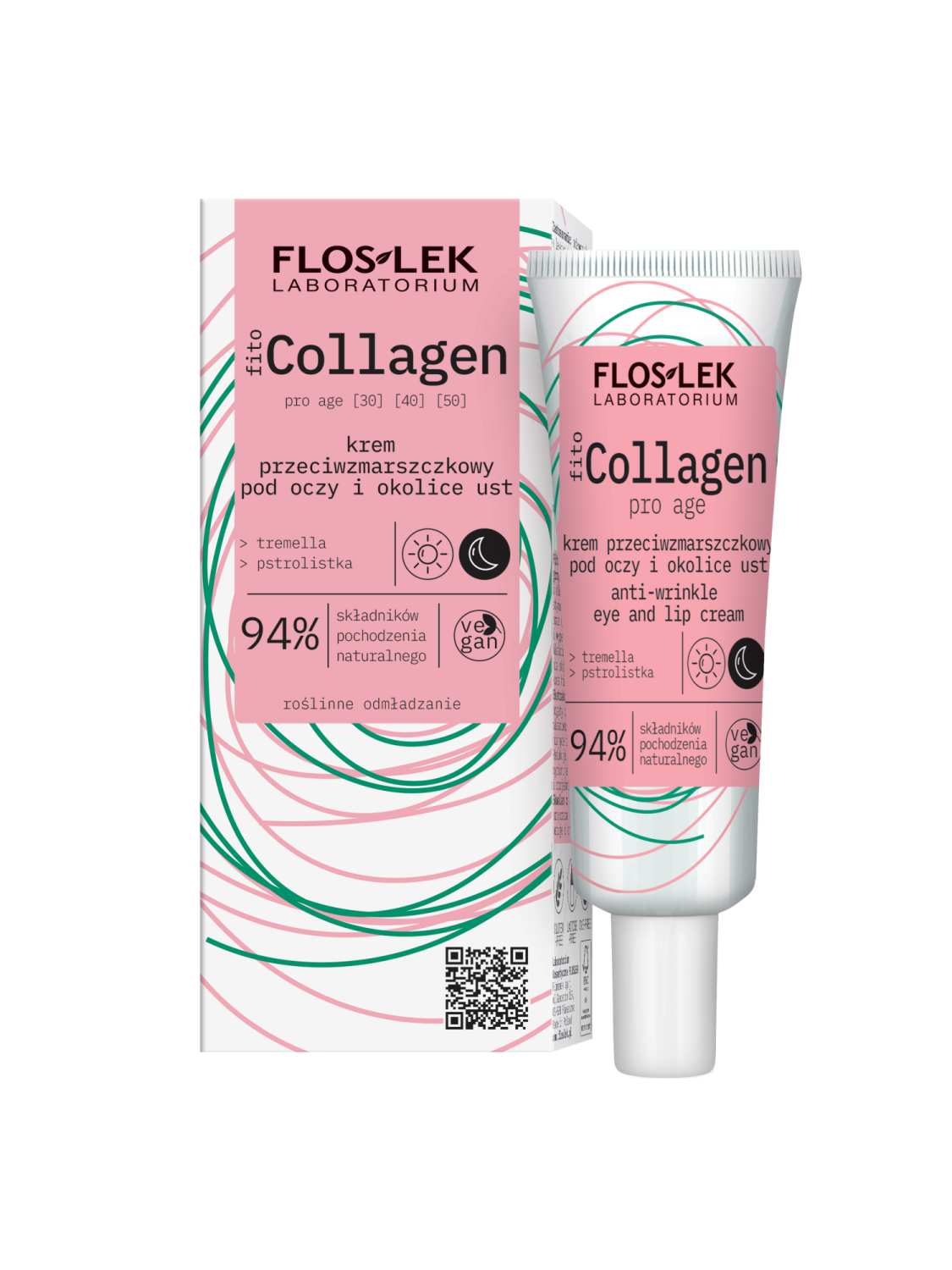 fitoCOLLAGEN pro age Anti-wrinkle eye and lip cream 30 ml - Floslek