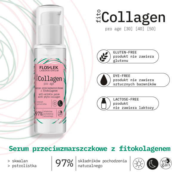 PhytoCOLLAGEN pro age Anti-wrinkle serum with phytocollagen FLOSLEK