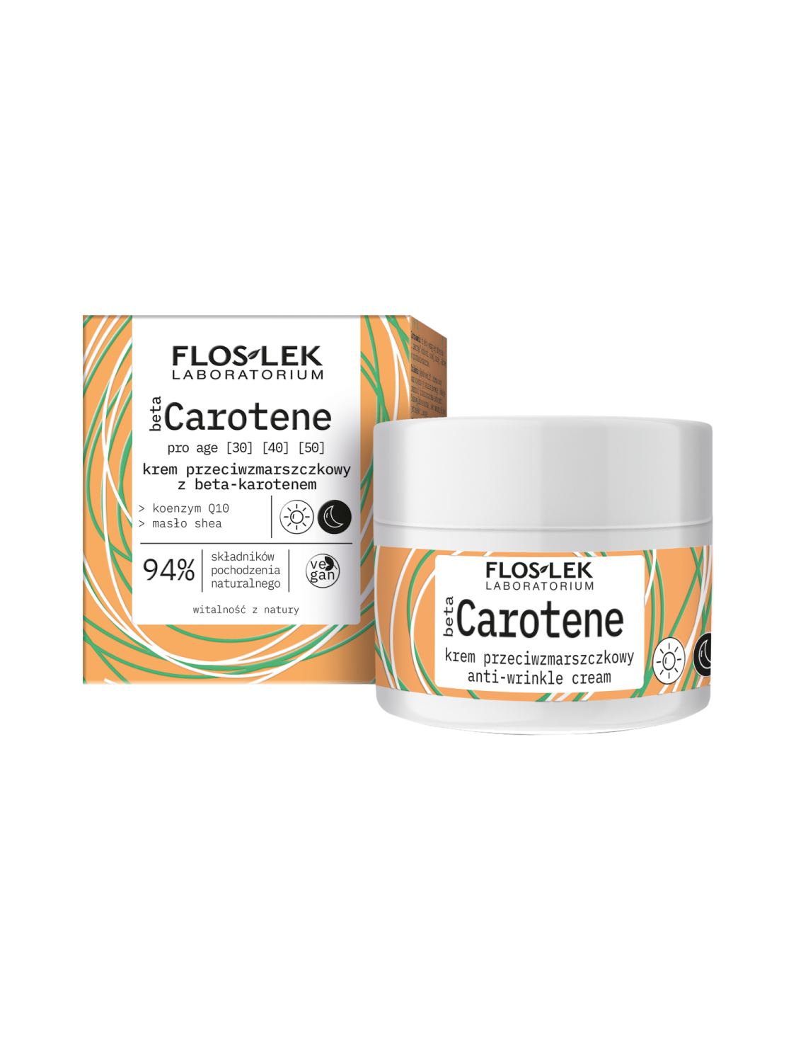 betaCAROTENE pro age Anti-wrinkle cream with beta-carotene 50 ml - Floslek