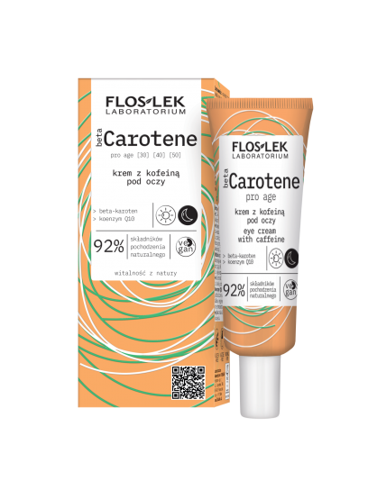 カフェイン配合βカロテン・プロ・エイジ・アイクリーム 30ml - Floslek