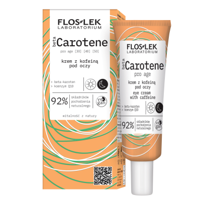 カフェイン配合βカロテン・プロ・エイジ・アイクリーム 30ml - Floslek