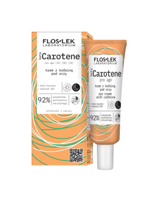betaCAROTENE pro age Cream with caffeine under eyes 30 ml - Floslek