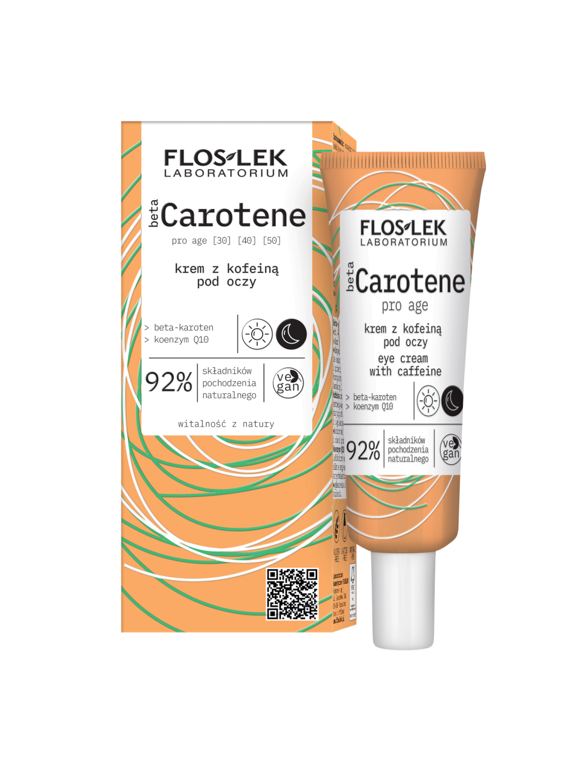 betaCAROTENE pro age Eye cream with caffeine 30 ml - Floslek